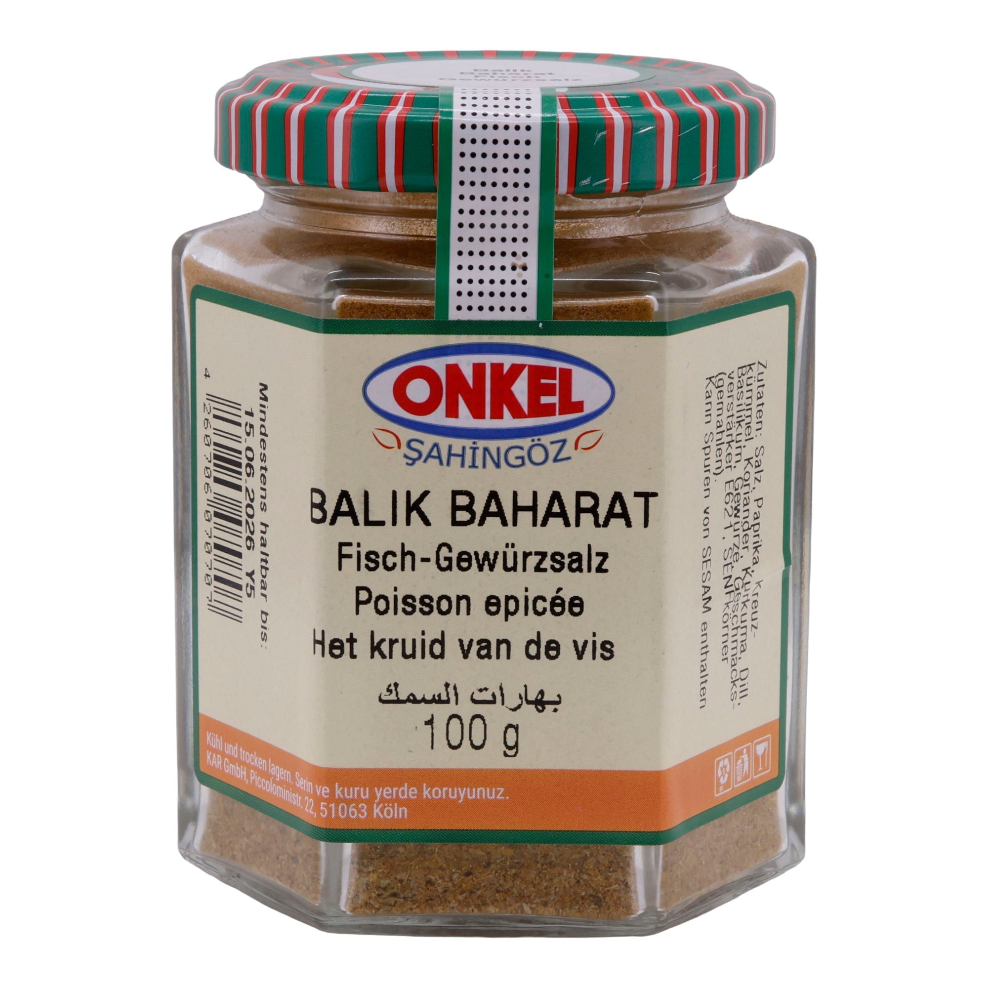 Onkel Şahingöz Fisch Gewürzsalz (Balık Baharat) – Gewürzmischung für Fisch – 100 g ONKEL SAHINGÖZ